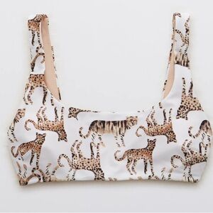 ISO Aerie Cheetah and Tiger Swim Top